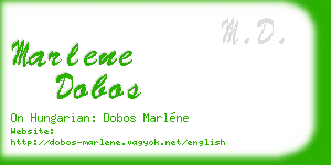 marlene dobos business card